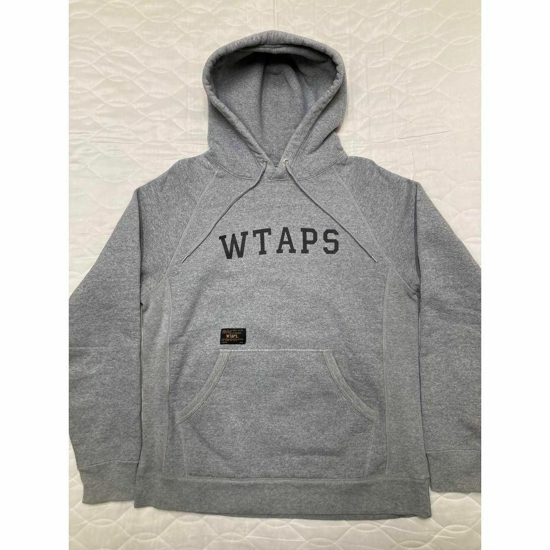 W)taps(ダブルタップス)のWTAPS ヘビーウェイトパイルパーカー グレー DESIGN HOODY 厚手 メンズのトップス(パーカー)の商品写真