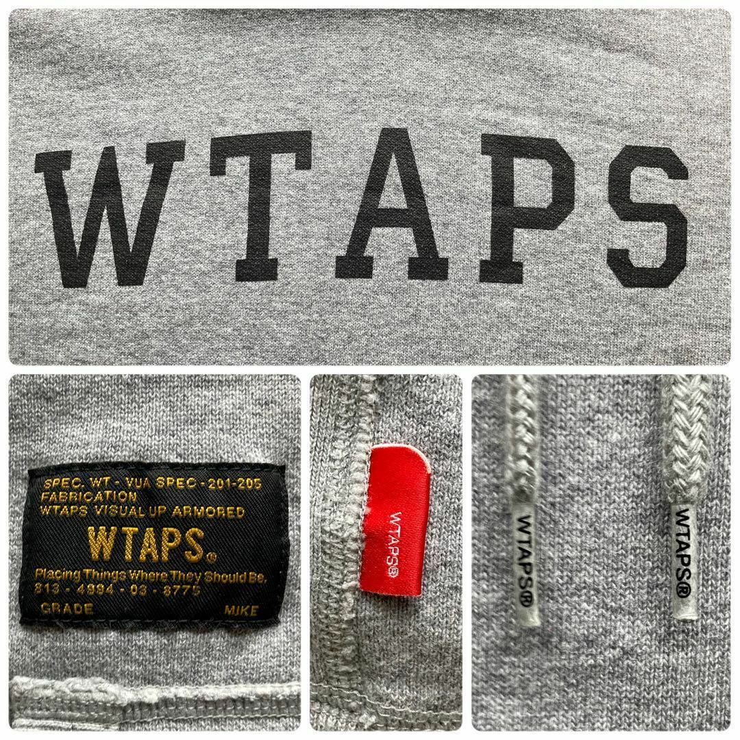 W)taps(ダブルタップス)のWTAPS ヘビーウェイトパイルパーカー グレー DESIGN HOODY 厚手 メンズのトップス(パーカー)の商品写真