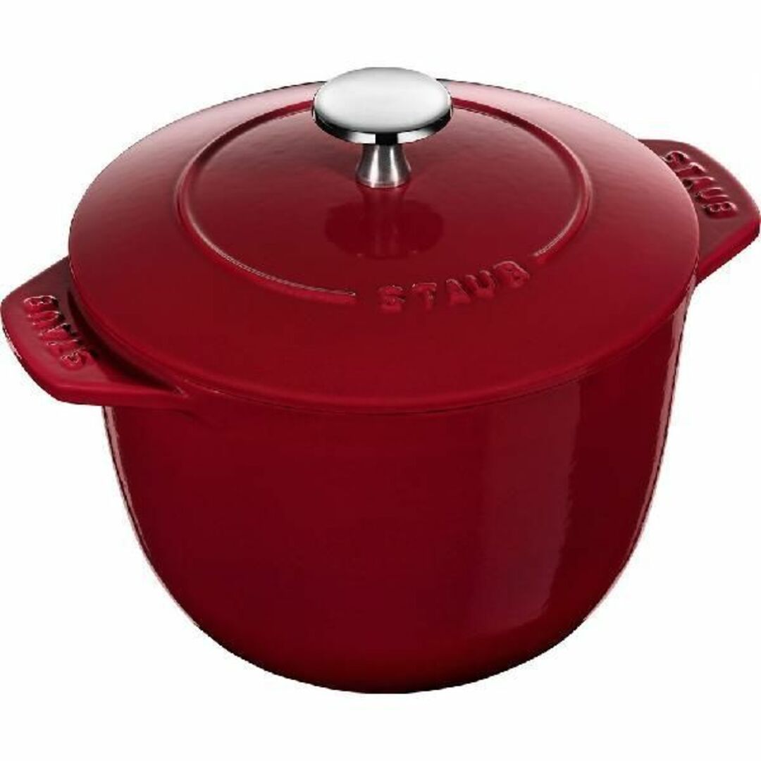 STAUB(ストウブ)の新品 STAUB ラ ココット de GOHAN M ボルドー フランス製 インテリア/住まい/日用品のキッチン/食器(鍋/フライパン)の商品写真