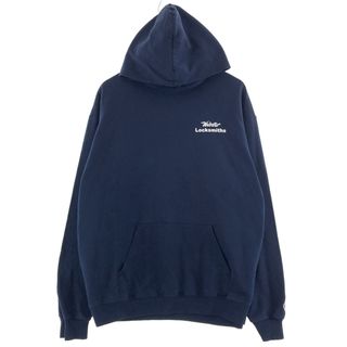 チャンピオン(Champion)の古着 チャンピオン Champion ECO バックプリント スウェットプルオーバーパーカー メンズXL /taa001968(スウェット)