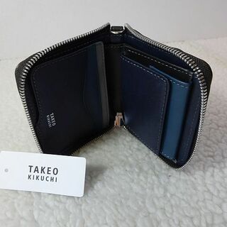 TAKEO KIKUCHI - 【新品/本物】TAKEO KIKUCHI チャック式財布/黒