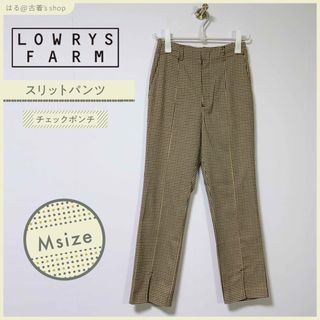 ローリーズファーム(LOWRYS FARM)の【LOWRYSFARM】ローリーズファーム チェックポンチスリットパンツ 秋冬(カジュアルパンツ)