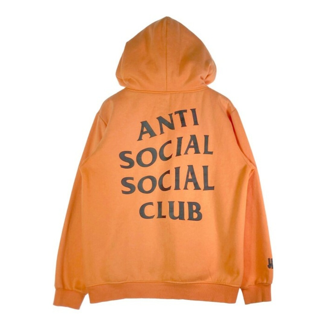 UNDEFEATED(アンディフィーテッド)の★ANTI SOCIAL SOCIAL CLUB × UNDEFEATED アンチソーシャルソーシャルクラブ × アンディフィーテッド PARANOID パーカー オレンジ sizeXL メンズのトップス(パーカー)の商品写真