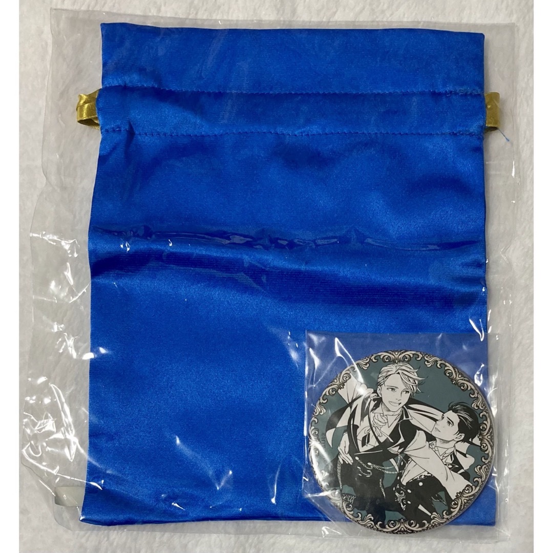 ユーリ！！！on ICE 勝生勇利 ヴィクトル 缶ミラー 巾着セット