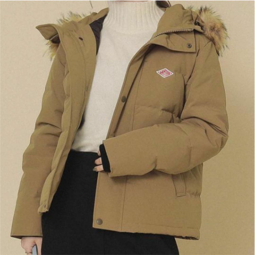 定価4.5万 DANTON ショート ダウン ジャケット 34 ニューキャメル DANTON ダントン キャメル ピーコート ショート丈 36