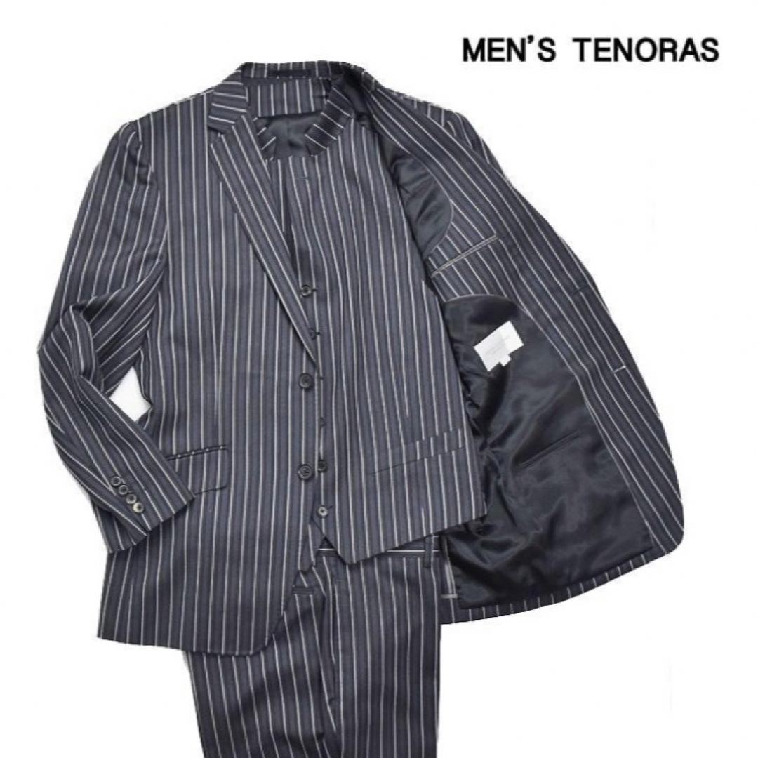 MEN´S TENORAS - MEN´S TENORAS ストライプ スリーピース スーツ