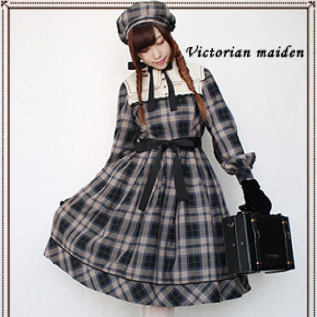 ブリティッシュチェックジャスミンワンピース　Victorian maiden