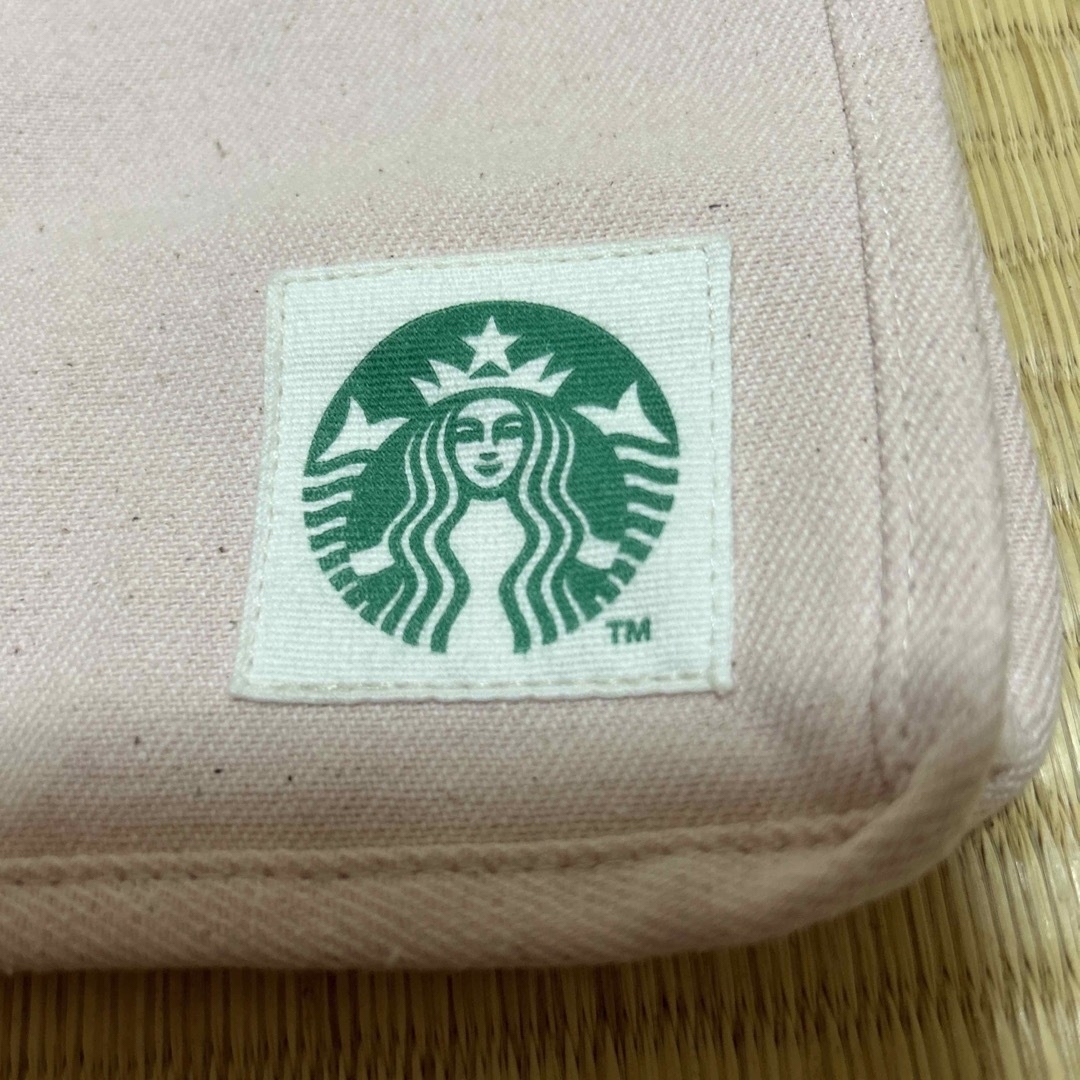 Starbucks Coffee(スターバックスコーヒー)のスターバックス★コットンショッパーバッグ　デニム　ピンク レディースのバッグ(トートバッグ)の商品写真