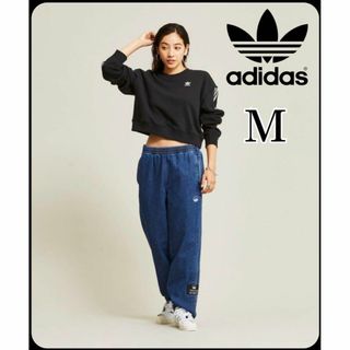 値下げ！新品タグ付き adidas  デニム  ジーンズ　フレイドジーンズ S