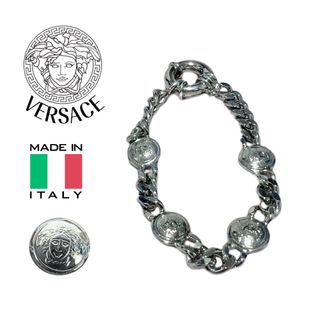 ヴェルサーチ(VERSACE)の希少★VERSACE ヴェルサーチ イタリア製 メデューサ 喜平ブレスレット(ブレスレット)