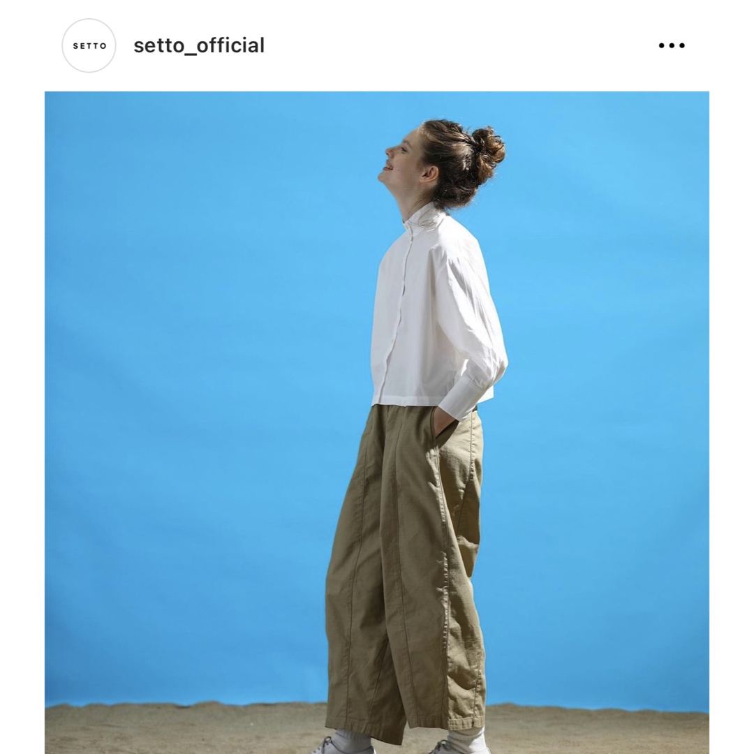 SETTO(セット)のsetto  スタンドシャツ レディースのトップス(シャツ/ブラウス(長袖/七分))の商品写真