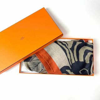 エルメス(Hermes)のエルメス HERMES トライアングル ジェアン ゼブラ ゼブラ ペガサス(バンダナ/スカーフ)