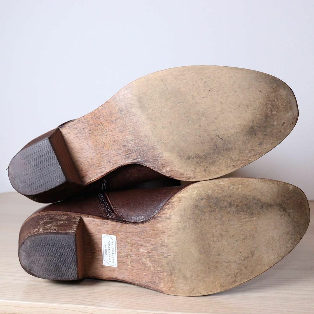 【美品】卑弥呼 ヒミコ 24 ロングブーツ レザー 2way 茶