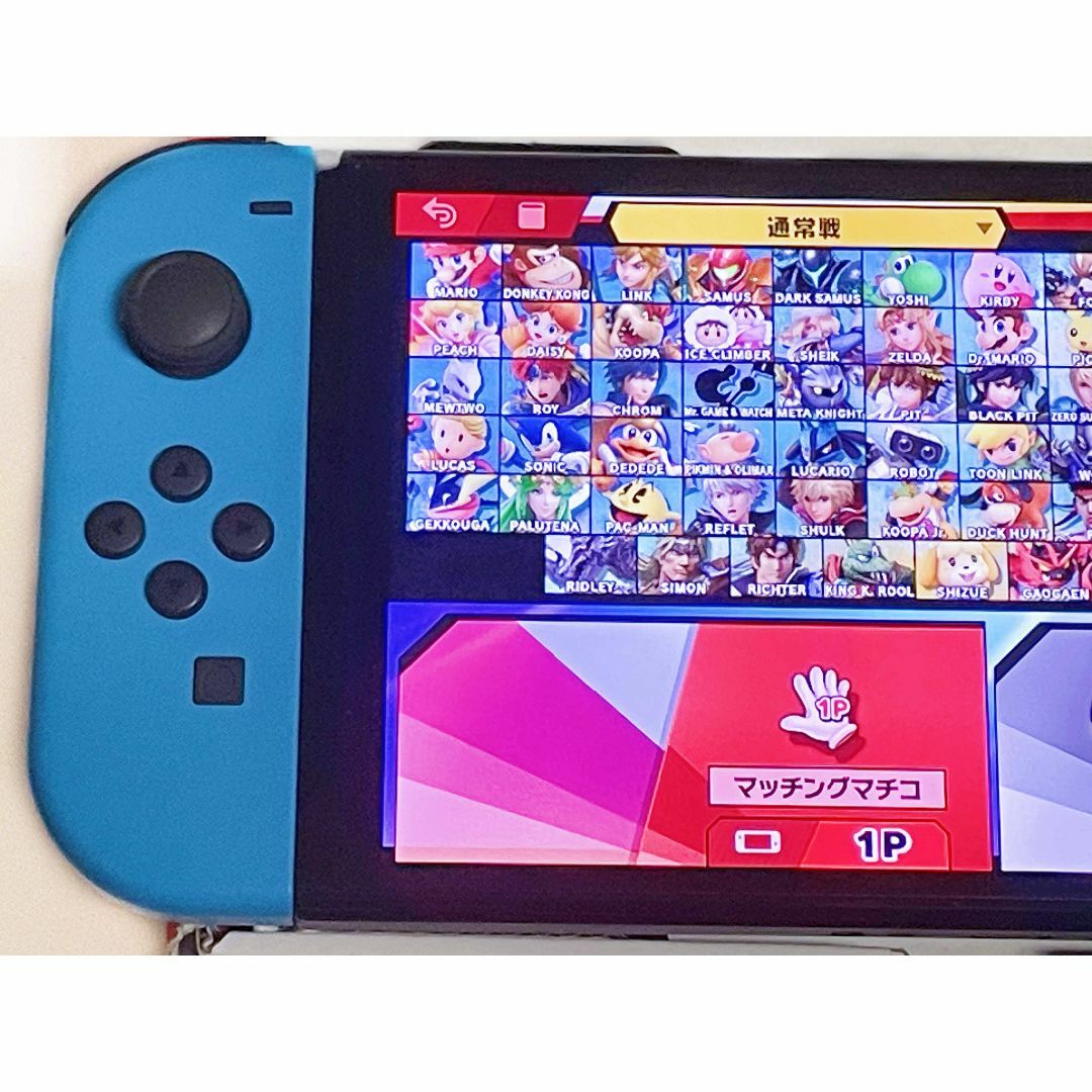 ゲームソフト/ゲーム機本体有機EL Switch 任天堂 スイッチ ブルーレッド 動作確認済み