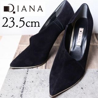 ダイアナ(DIANA)の【美品】DIANA ダイアナ 23.5 ブーティ パンプス スエード サイドゴア(ブーティ)