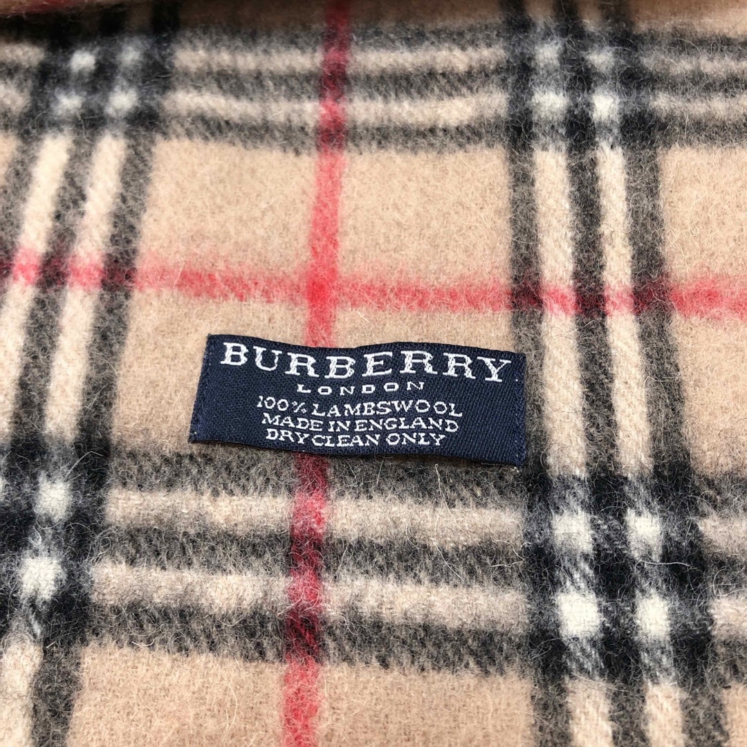 BURBERRY(バーバリー)のバーバリーロンドン ノバチェック マフラー ウール 冬 秋 ホースロゴ 刺繍 レディースのファッション小物(マフラー/ショール)の商品写真