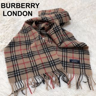 バーバリー(BURBERRY)のバーバリーロンドン ノバチェック マフラー ウール 冬 秋 ホースロゴ 刺繍(マフラー/ショール)