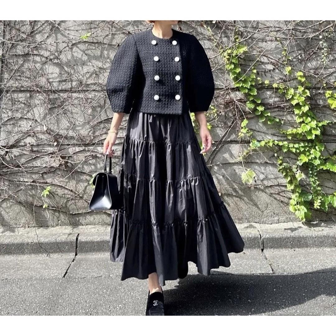 Cygne シーニュ レザーボタンツイードジャケット Lydie Cygne シーニュ レザーボタンツイードジャケット Lydie