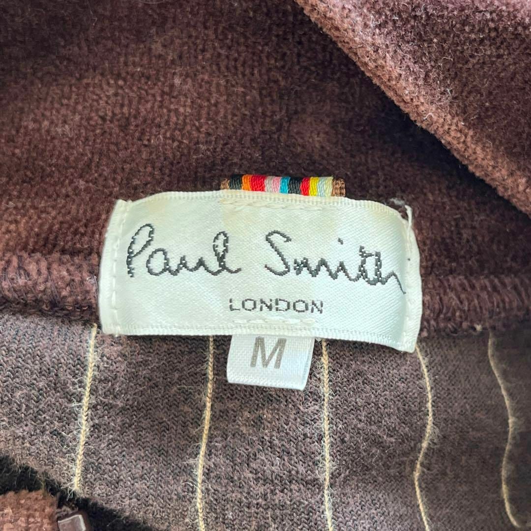 【良品】PAUL SMITH　ベロアトラックジャケット　ブラウン　Mサイズ
