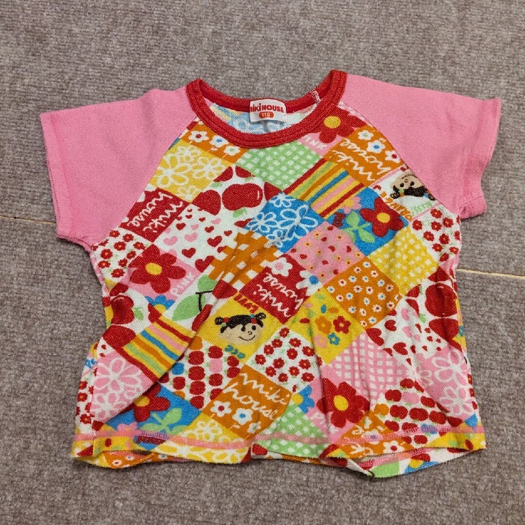 mikihouse(ミキハウス)のミキハウス 半袖パジャマ サイズ110 キッズ/ベビー/マタニティのキッズ服女の子用(90cm~)(パジャマ)の商品写真