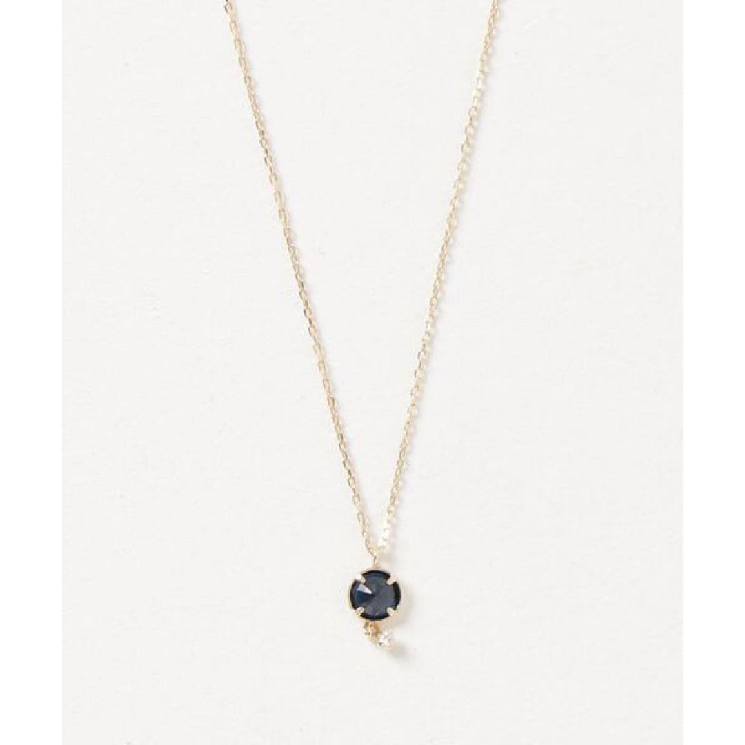 LAZY SUSAN(レイジースーザン)のレイジースーザン　K10 サファイア　ダイヤモンドモンド　0.02 ネックレス レディースのアクセサリー(ネックレス)の商品写真