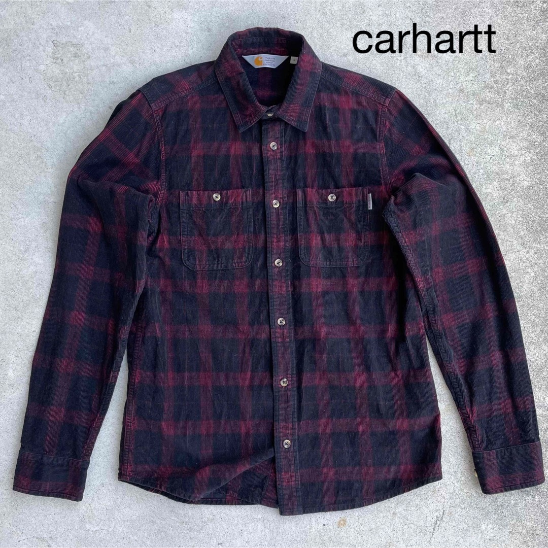 美品 90s carhartt コーデュロイシャツ ワークシャツ