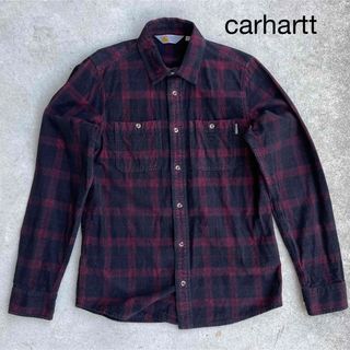 カーハート(carhartt)の美品 90s carhartt コーデュロイシャツ ワークシャツ(シャツ)