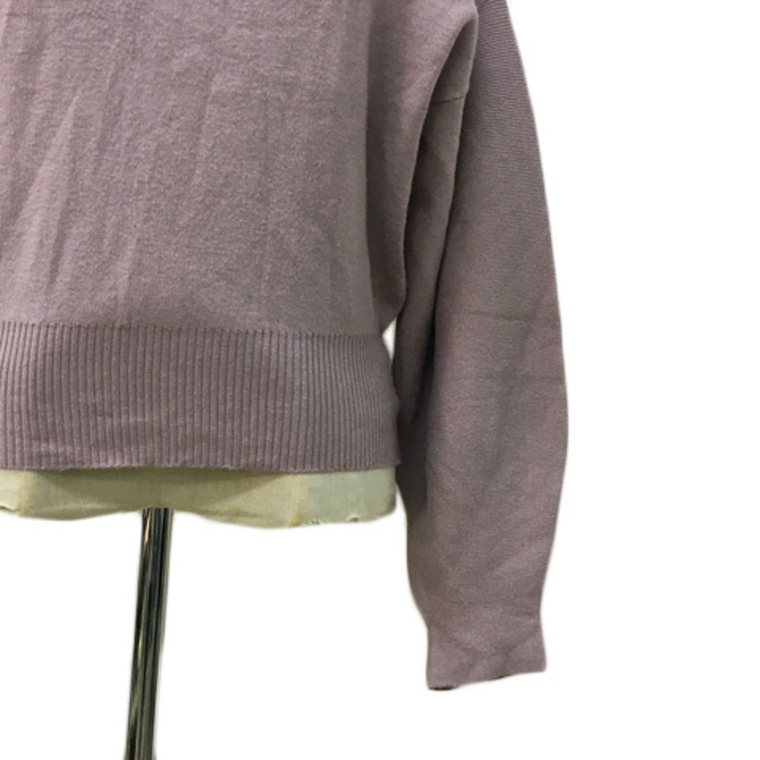 GRL(グレイル)のグレイル セーター ニット プルオーバー 無地 長袖 F ピンク ラベンダー レディースのトップス(ニット/セーター)の商品写真