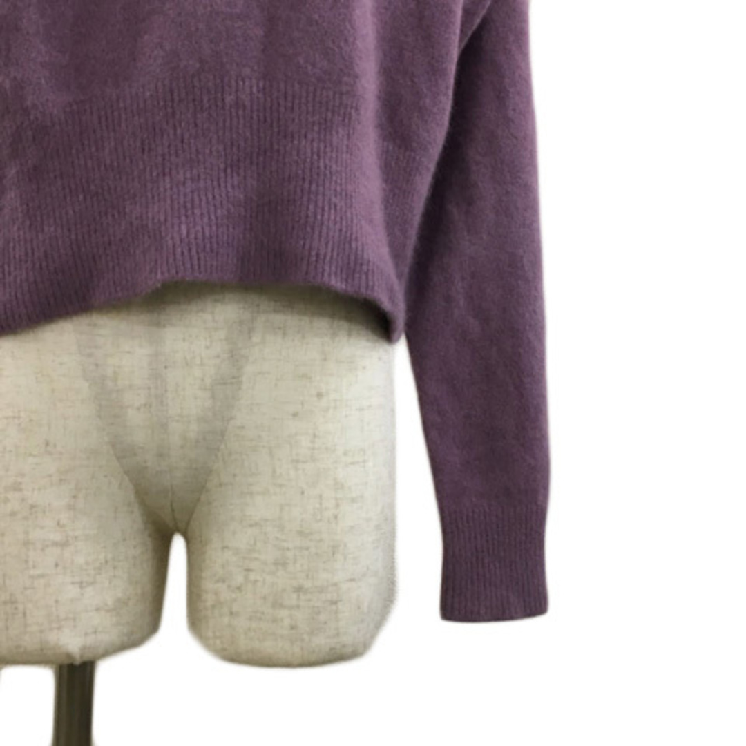 FRAY I.D(フレイアイディー)のフレイアイディー セーター ニット ショート 無地 ウール 長袖 F 紫 レディースのトップス(ニット/セーター)の商品写真