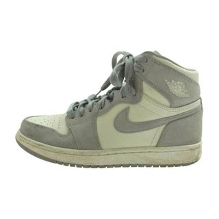 ナイキ(NIKE)のNIKE ナイキ スニーカー AH7389-101 WMNS Air Jordan 1 Retro High Pale Ivory AJ1 エアジョーダン レトロ ハイ ペール アイボリー スニーカー グレー系 ホワイト系 23.5cm【中古】(スニーカー)