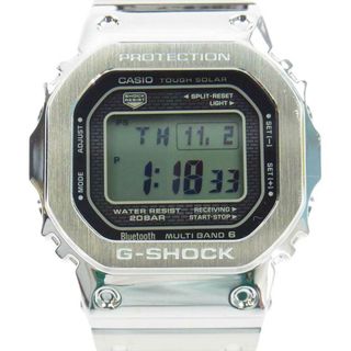 ジーショック(G-SHOCK)のG-SHOCK ジーショック 時計 GMW-B5000D-1JF ソリッド ステンレス スチール フルメタル デジタル ソーラー ウォッチ 腕時計 シルバー系【新古品】【未使用】【中古】(腕時計(アナログ))