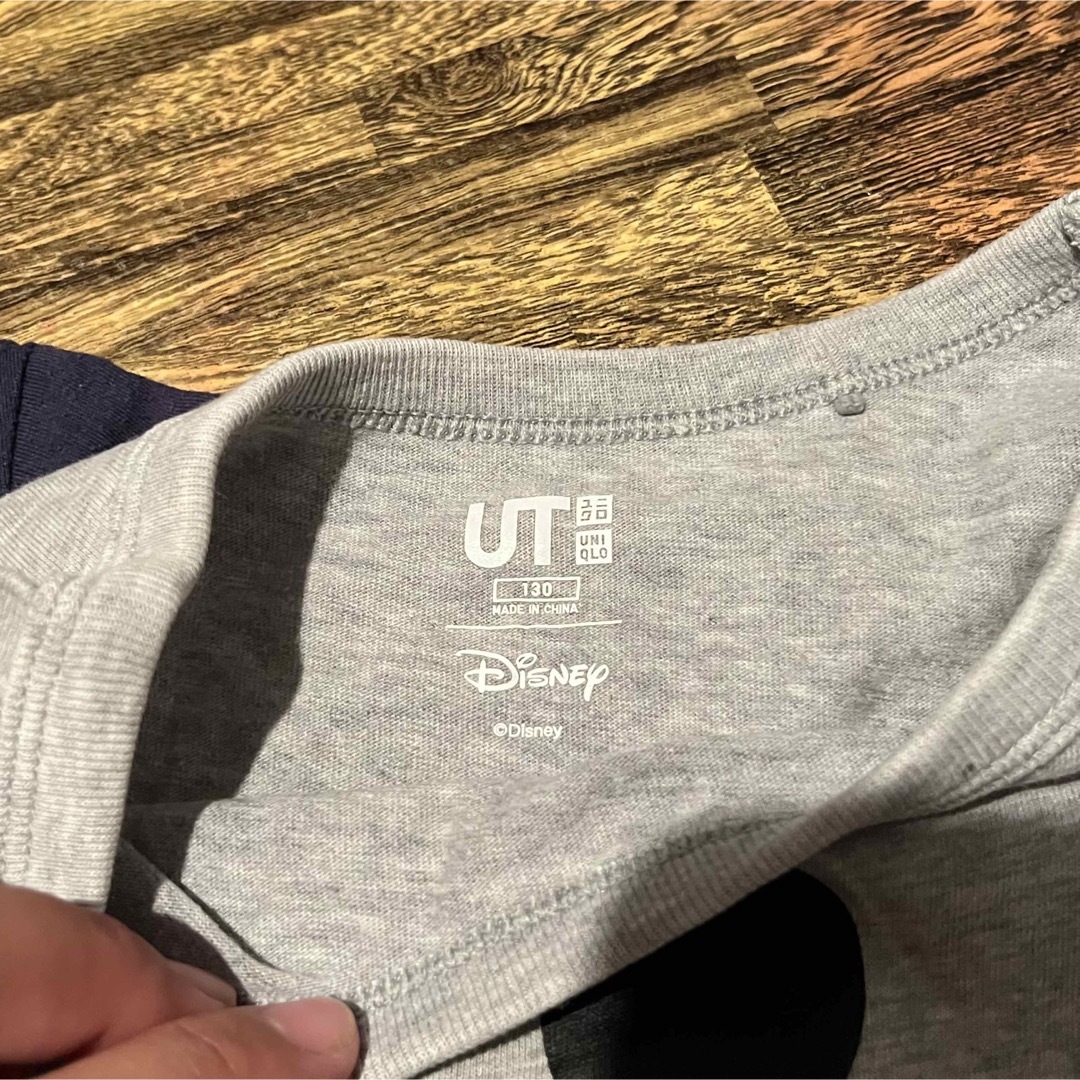 Disney(ディズニー)のbaiya 130 ミッキー　ディズニー　スヌーピー　半袖　Tシャツ　グレー　紺 キッズ/ベビー/マタニティのキッズ服男の子用(90cm~)(Tシャツ/カットソー)の商品写真