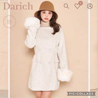 ダーリッチ(Darich)の♡ダーリッチ　タックデザインチェックコート　新品♡(その他)