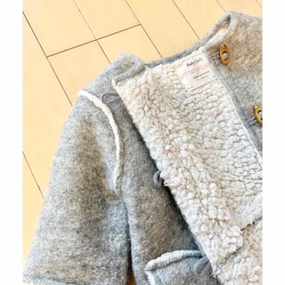 ザラキッズ(ZARA KIDS)のZARA baby ダッフル ボアコート アウター(2-3Y/98cm)(コート)