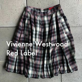 【Vivienne Westwood】刺繍B-ORB オーブボタン ヘムスカート