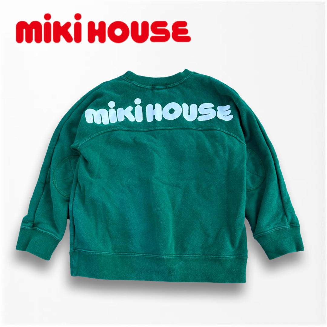 mikihouse(ミキハウス)の【ミキハウス】　ロゴトレーナー　トレーナー　110 キッズ/ベビー/マタニティのキッズ服男の子用(90cm~)(Tシャツ/カットソー)の商品写真