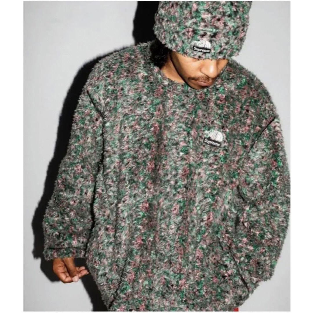 supreme tnf high pile fleece L/S topニット/セーター