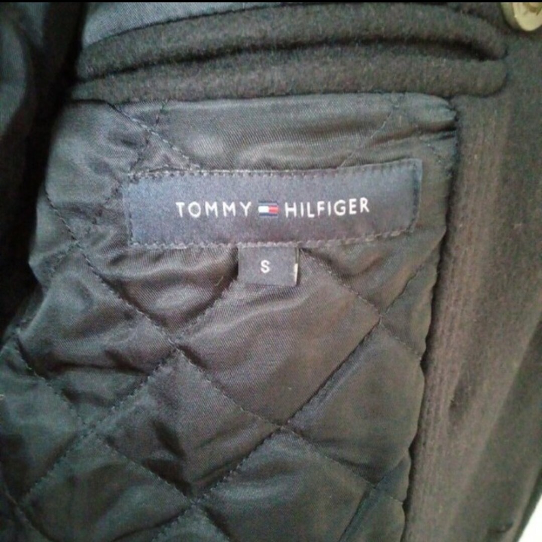 TOMMY HILFIGER(トミーヒルフィガー)のトミーヒルフィガー　コート　メンズ　美品　ピーコート　ネイビー　S　アウター メンズのジャケット/アウター(ピーコート)の商品写真