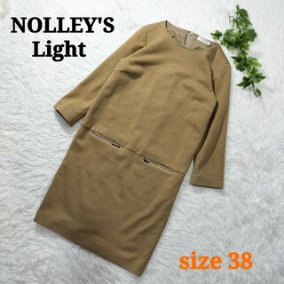 ノーリーズ(NOLLEY'S)のNOLLEY'S Light ひざ丈ワンピース ボックスシルエット 38(ひざ丈ワンピース)