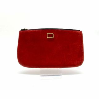 デルヴォー クラッチバッグ レザー 革 レッド 赤 DELVAUX