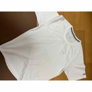 アディダス(adidas)のホワイト シャツ アディダス adidas CLIMALITE Tシャツ(バドミントン)