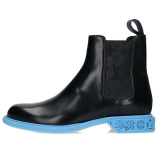 LOUIS VUITTON ルイヴィトン LV FORMAL DIMENSION CHELSEA BOOT LVフォーマル ディメンション チェルシーブーツ ブラック/ブルー