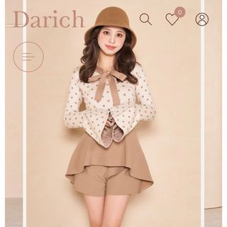 ダーリッチ(Darich)のdarich ドットボウタイニットトップス(ニット/セーター)