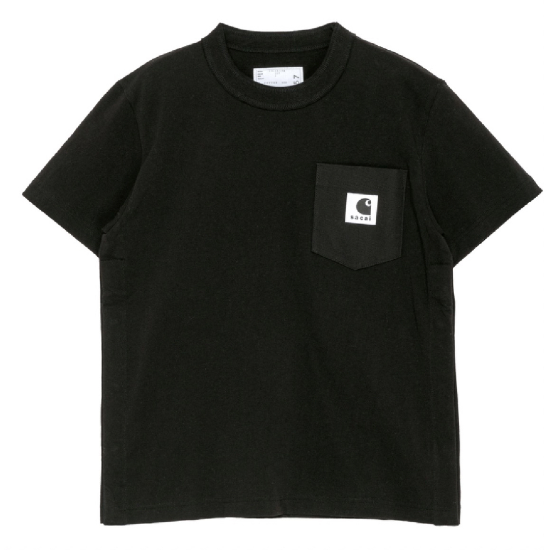 新品未使用サイズ4／ネイビーsacai×carhartt Tシャツタグ表記4