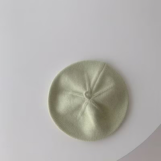 ニット ベレー帽 グリーン 帽子 1〜4歳 ニットベレー帽(帽子)