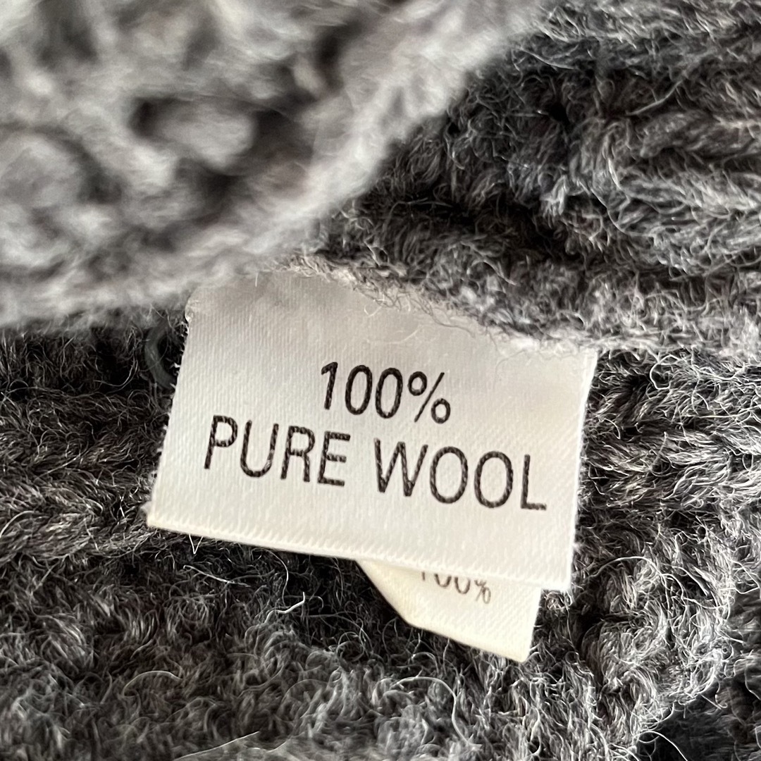 英国製　REGENCY ピュアウール　ケーブル編みセーター　ニット　wool レディースのトップス(ニット/セーター)の商品写真