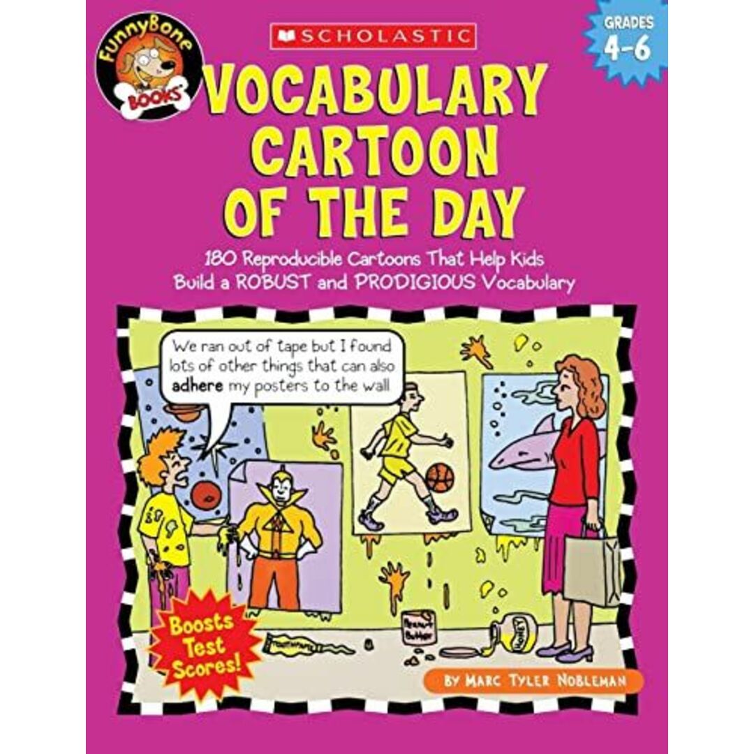 Vocabulary Cartoon Of The Day: 180 Reproducible Cartoons That Help Kids Build A Robust And Prodigious Vocabulary， Grades 4-6 (FunnyBone Books) [ペーパーバック] Nobleman， Marc Tyler エンタメ/ホビーの本(語学/参考書)の商品写真