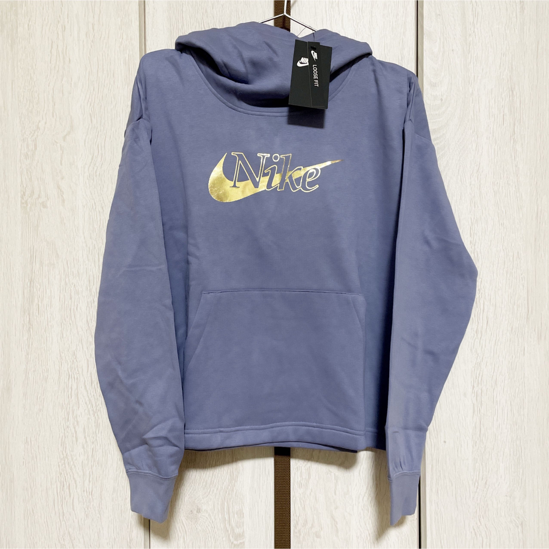 NIKE(ナイキ)の新品★定価7700円★NIKE★パーカー★スポーツウェア★長袖★ブルー★Mサイズ レディースのトップス(パーカー)の商品写真