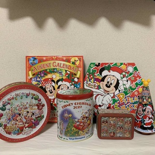 東京ディズニーリゾート　クリスマス　空き缶　アドベントカレンダー　箱(キャラクターグッズ)