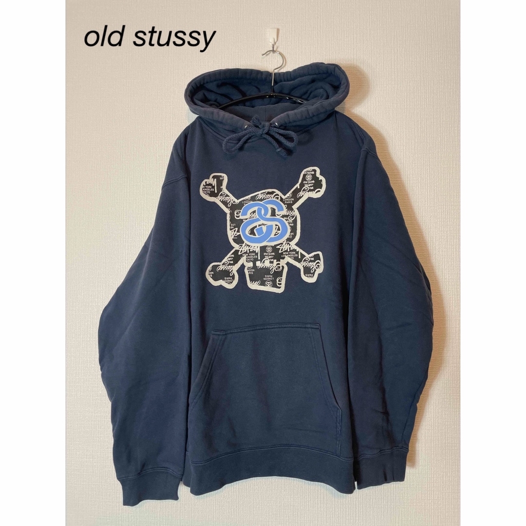 STUSSY - old stussy スカルプリントパーカーの+radiokameleon.ba